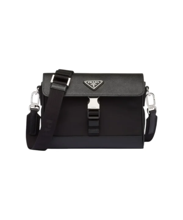 Re-Nylon And Saffiano Shoulder Bag