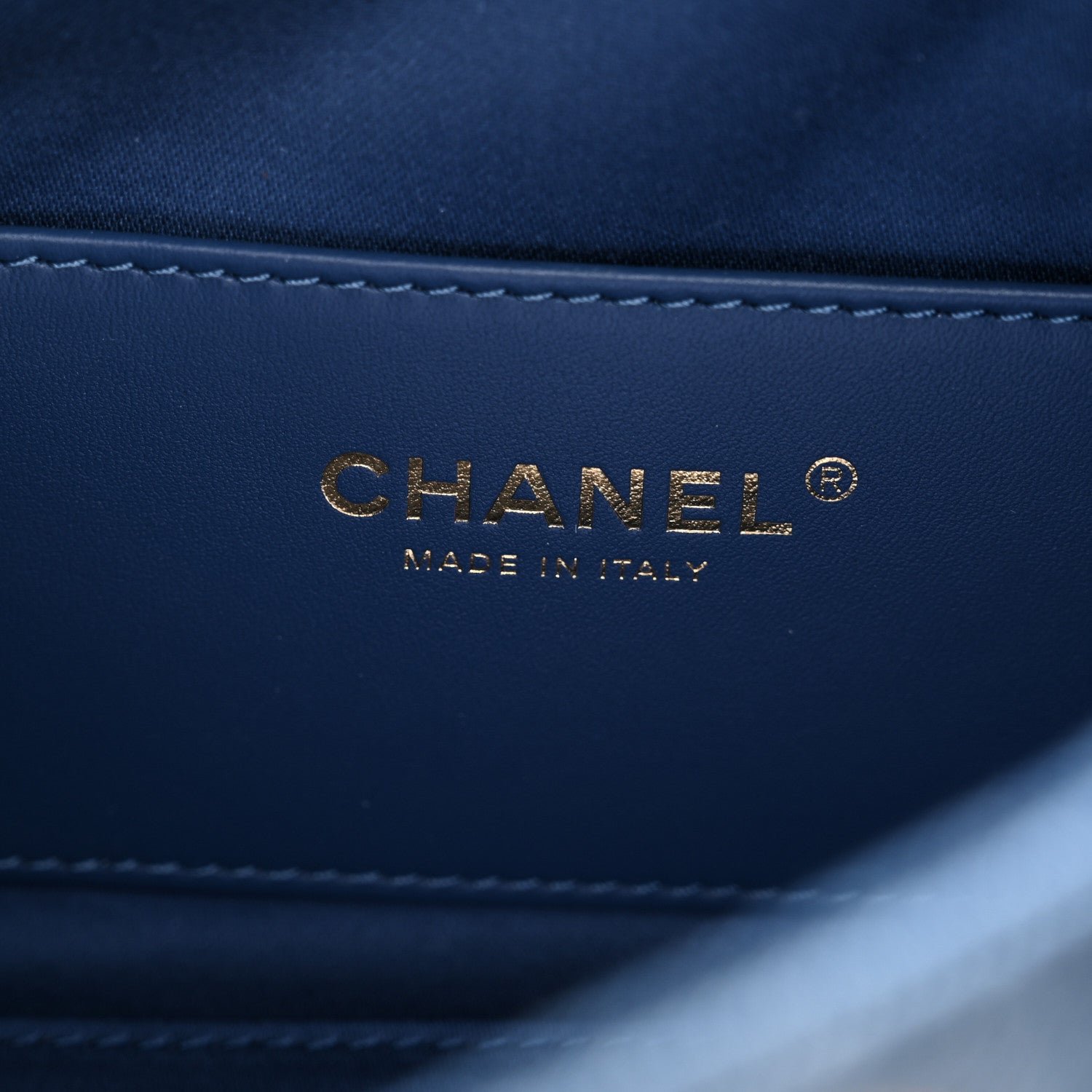 Washed Denim Quilted Mini Chanel 25 Handbag Blue - Image 7