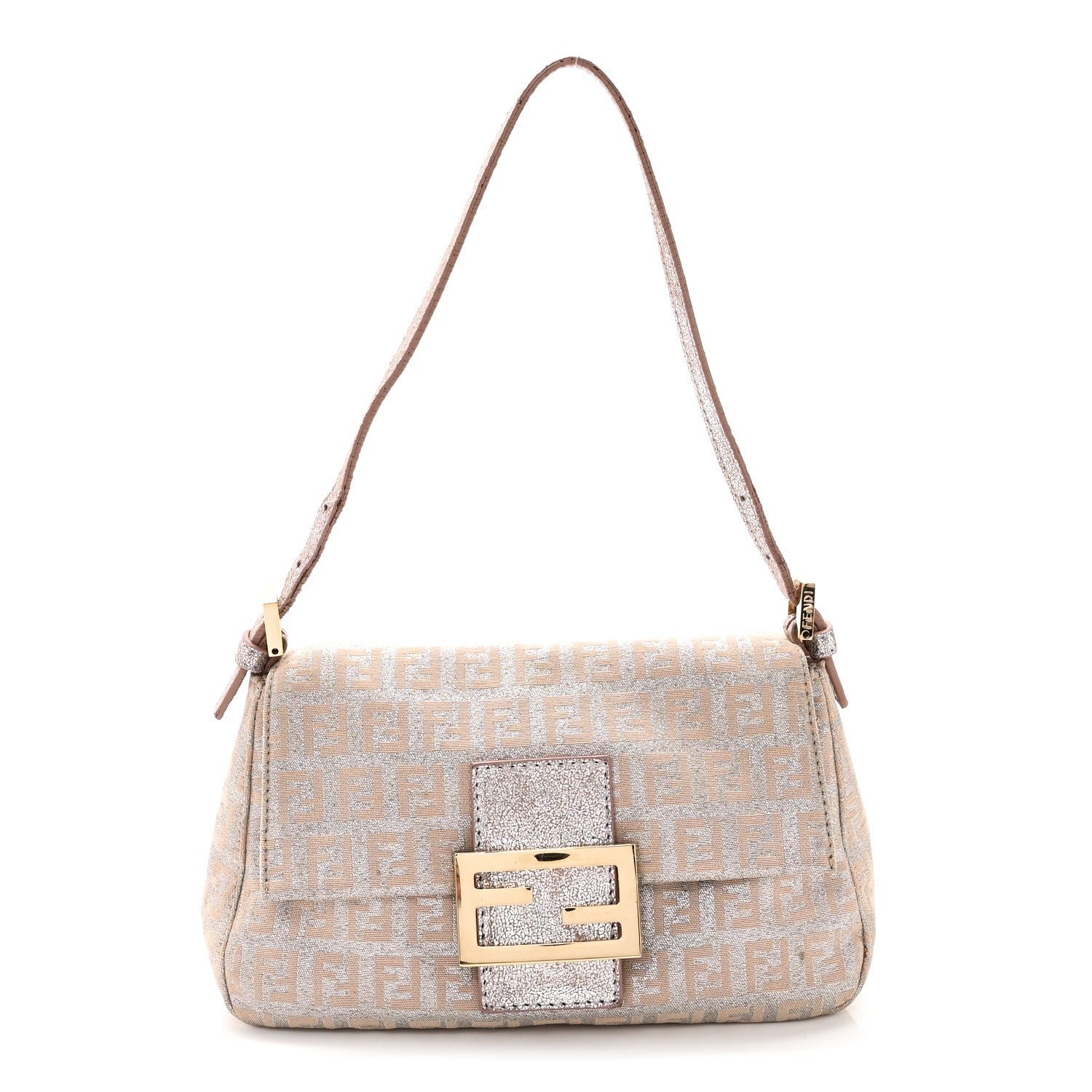 Mini Mama Baguette Metallic Zucchino Jacquard & Suede