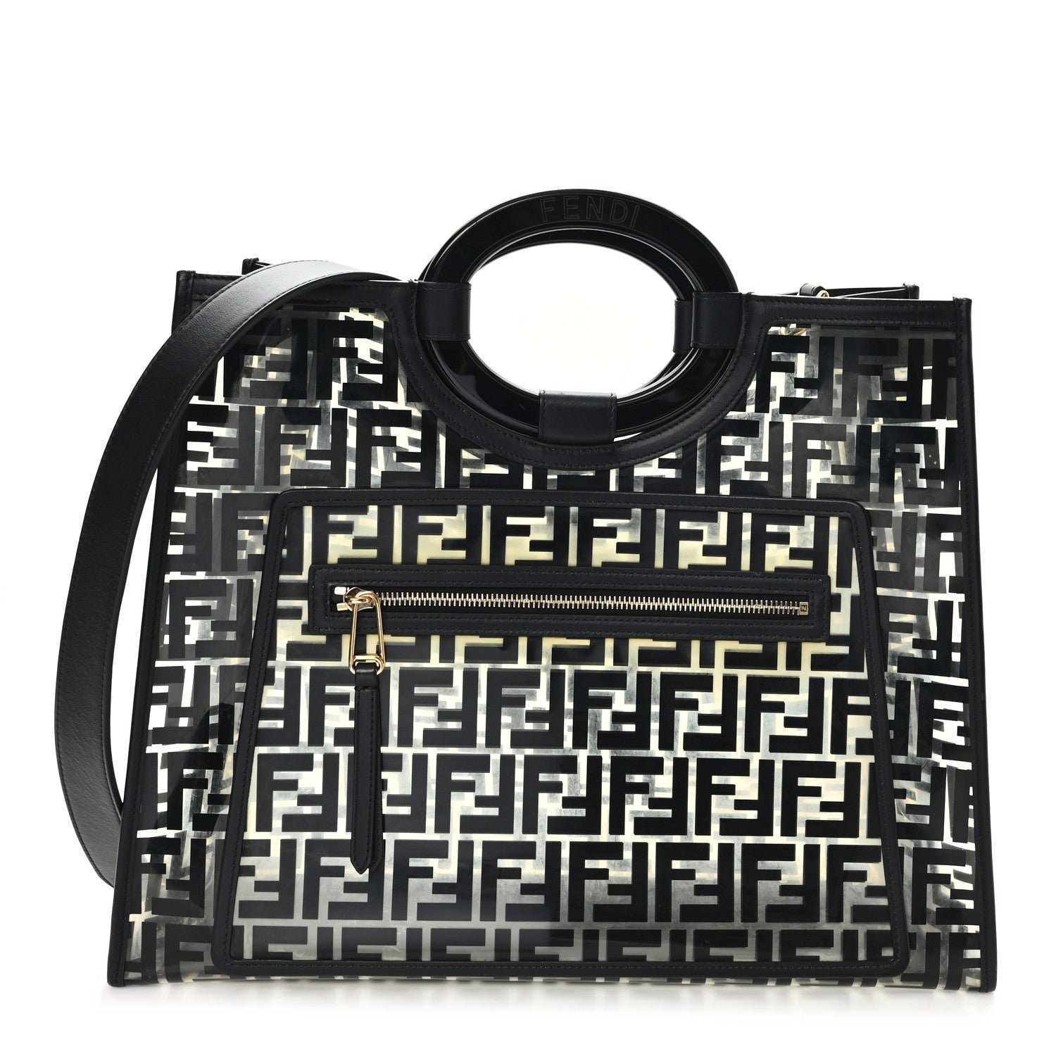 Runaway Shopper Medium TPU and Leather Tote Bag