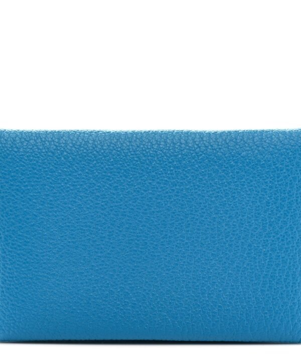 Chevre Mysore Verso Calvi Card Case Bleu Frida Cuivre
