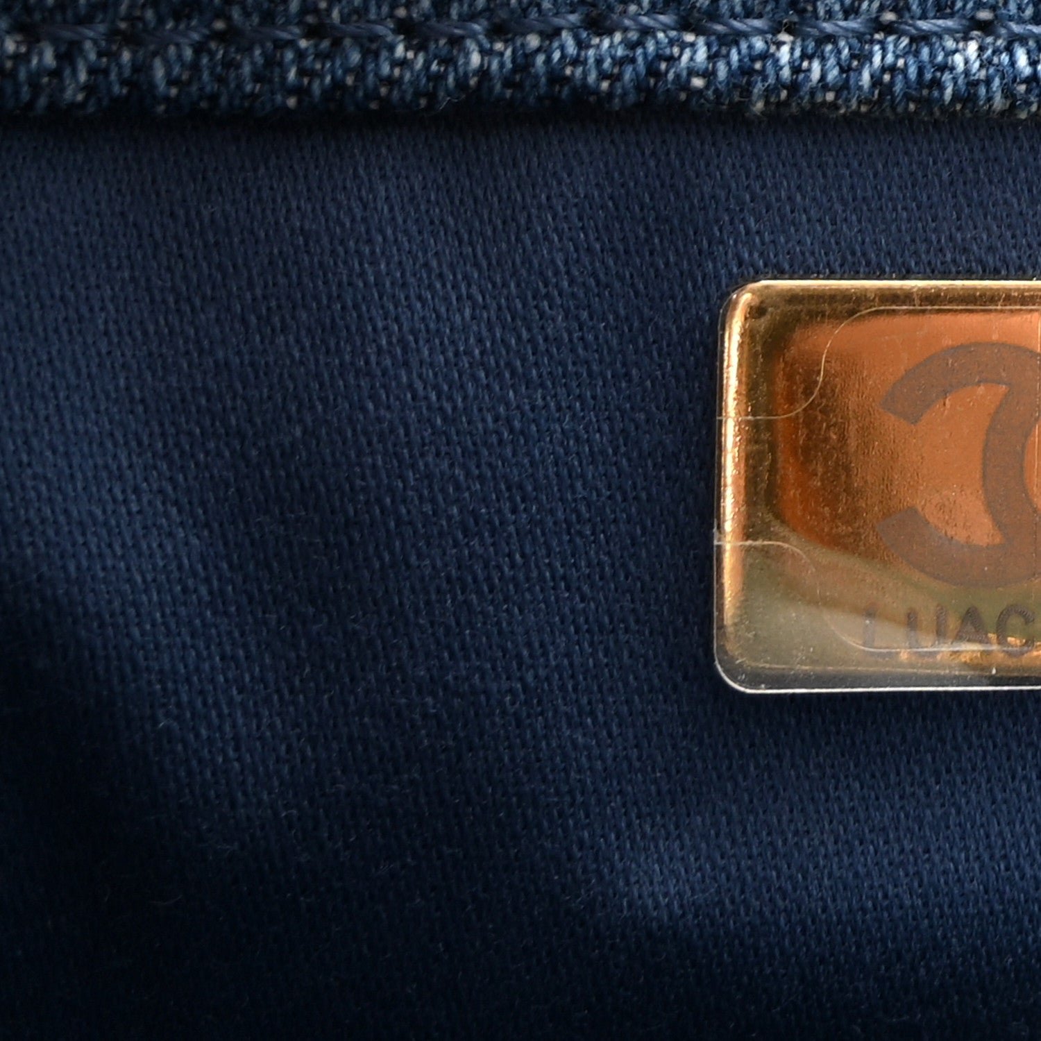 Washed Denim Quilted Mini Chanel 25 Handbag Blue - Image 7