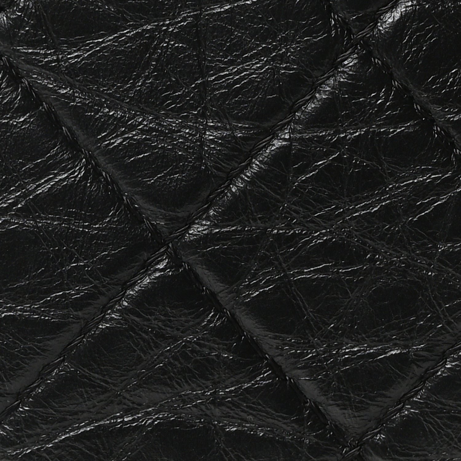 Aged Calfskin Quilted Gabrielle Backpack Black - Image 8