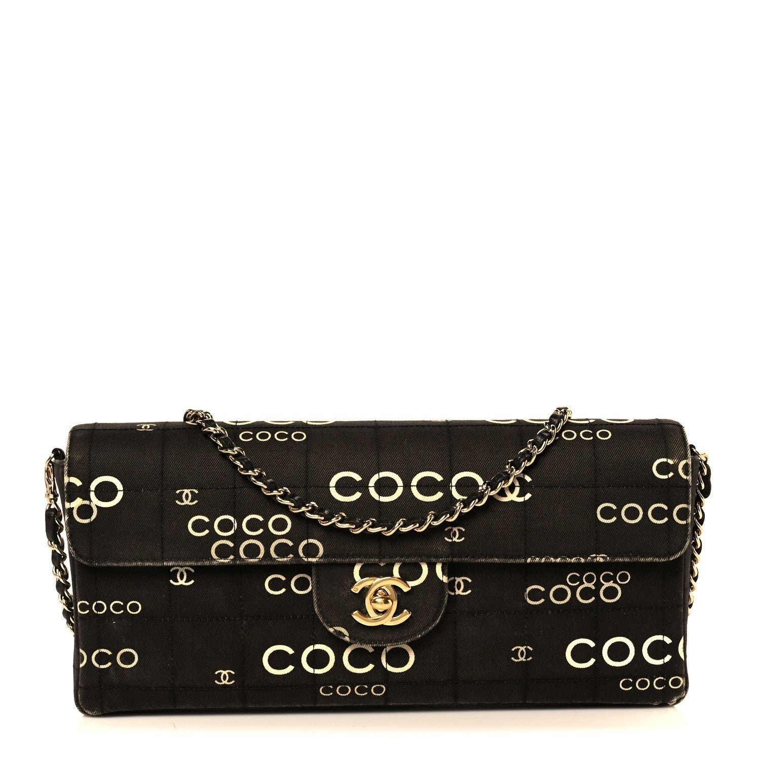 Canvas Chocolate Bar "COCO" East West Flap