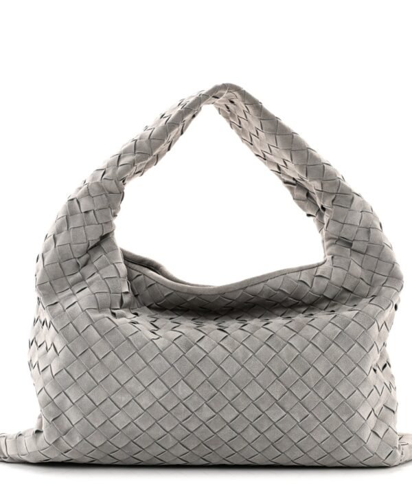 Suede Intrecciato Small Hop Sterling