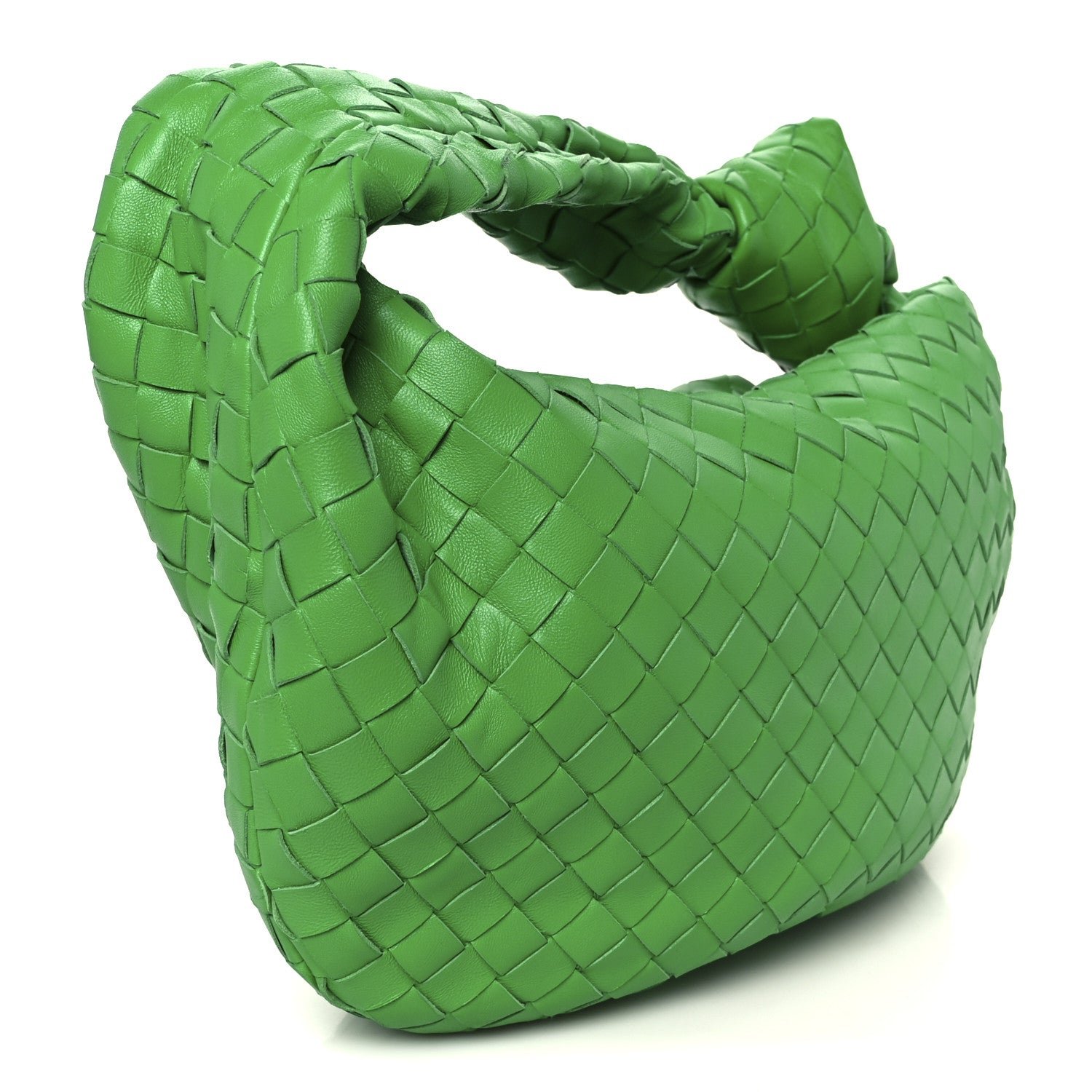 Nappa Intrecciato Teen Jodie Hobo Parakeet - Image 3