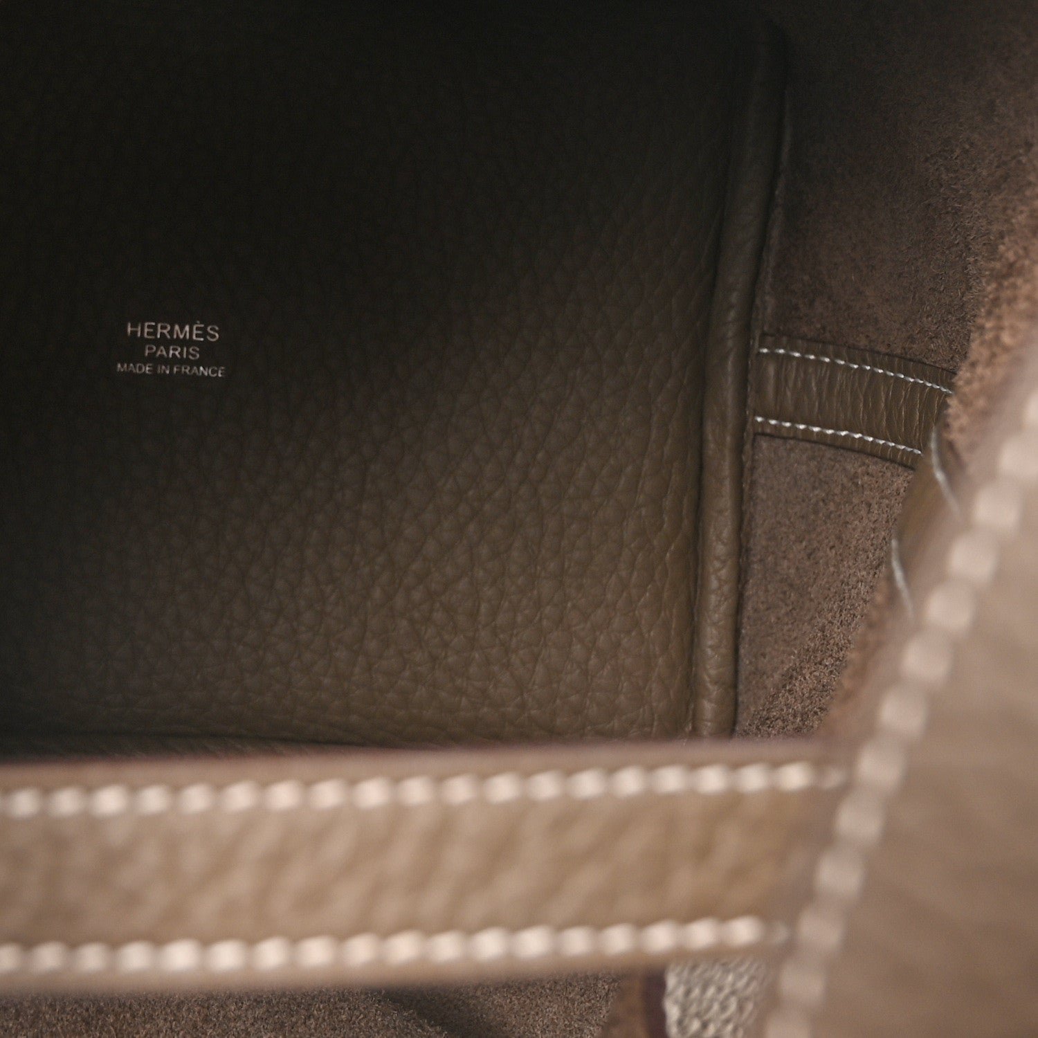 Taurillon Clemence Picotin Lock 18 PM Etoupe - Image 5