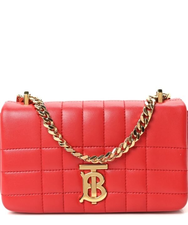 Lambskin Quilted Mini Lola Bag Bright Red