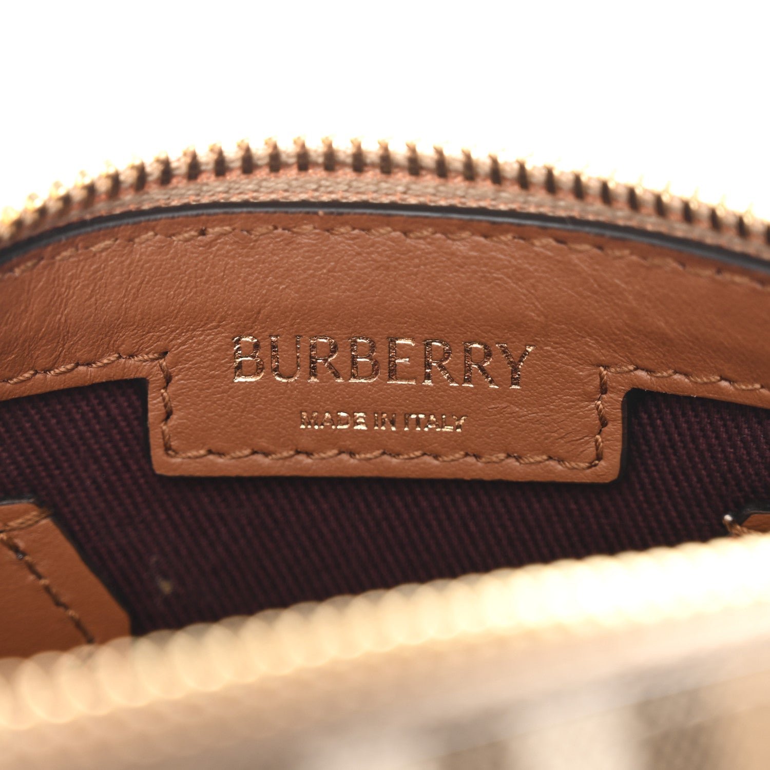 Vintage Check Mini Bowling Bag Briar Brown - Image 6