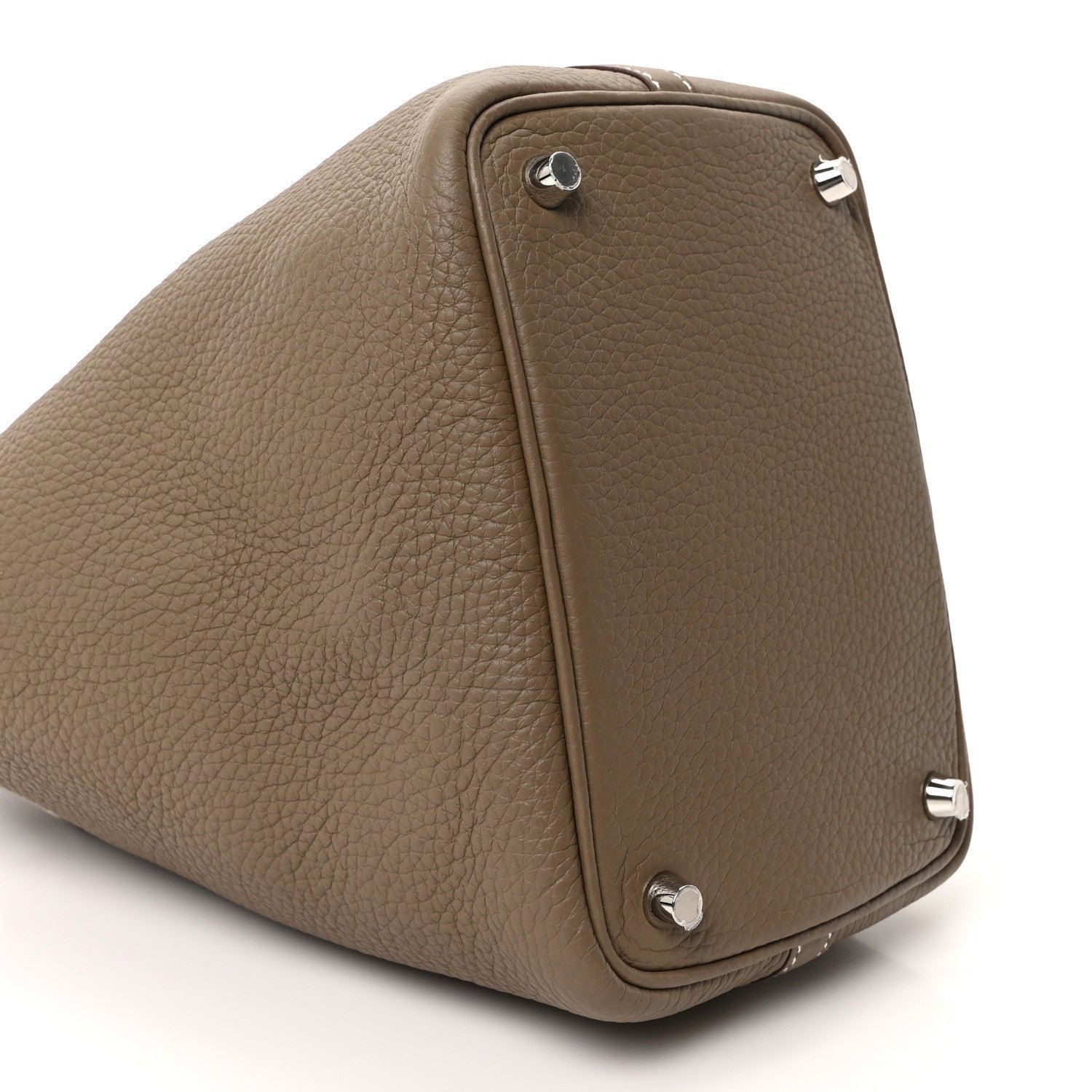 Taurillon Clemence Picotin Lock 18 PM Etoupe - Image 8