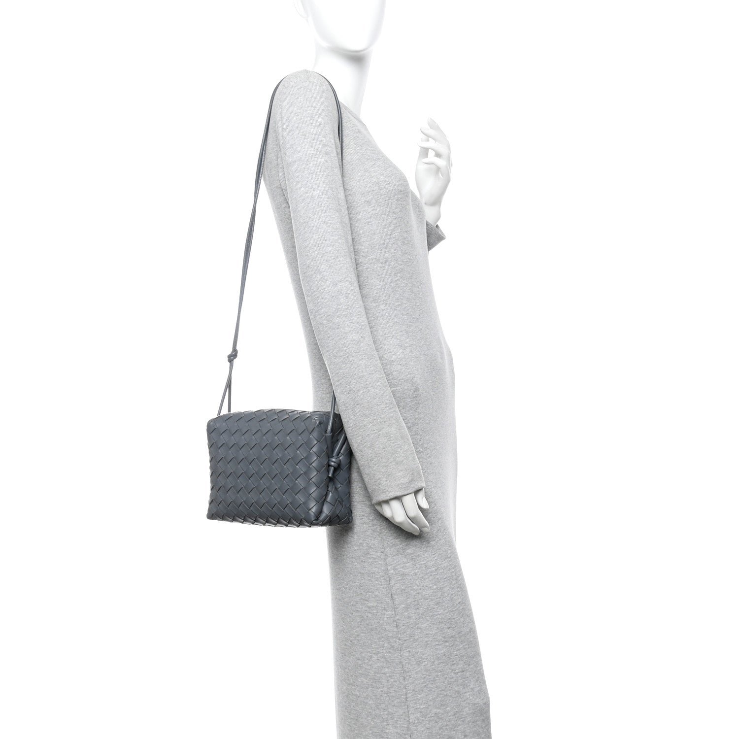 Nappa Intrecciato Small Loop Camera Bag Thunder - Image 2