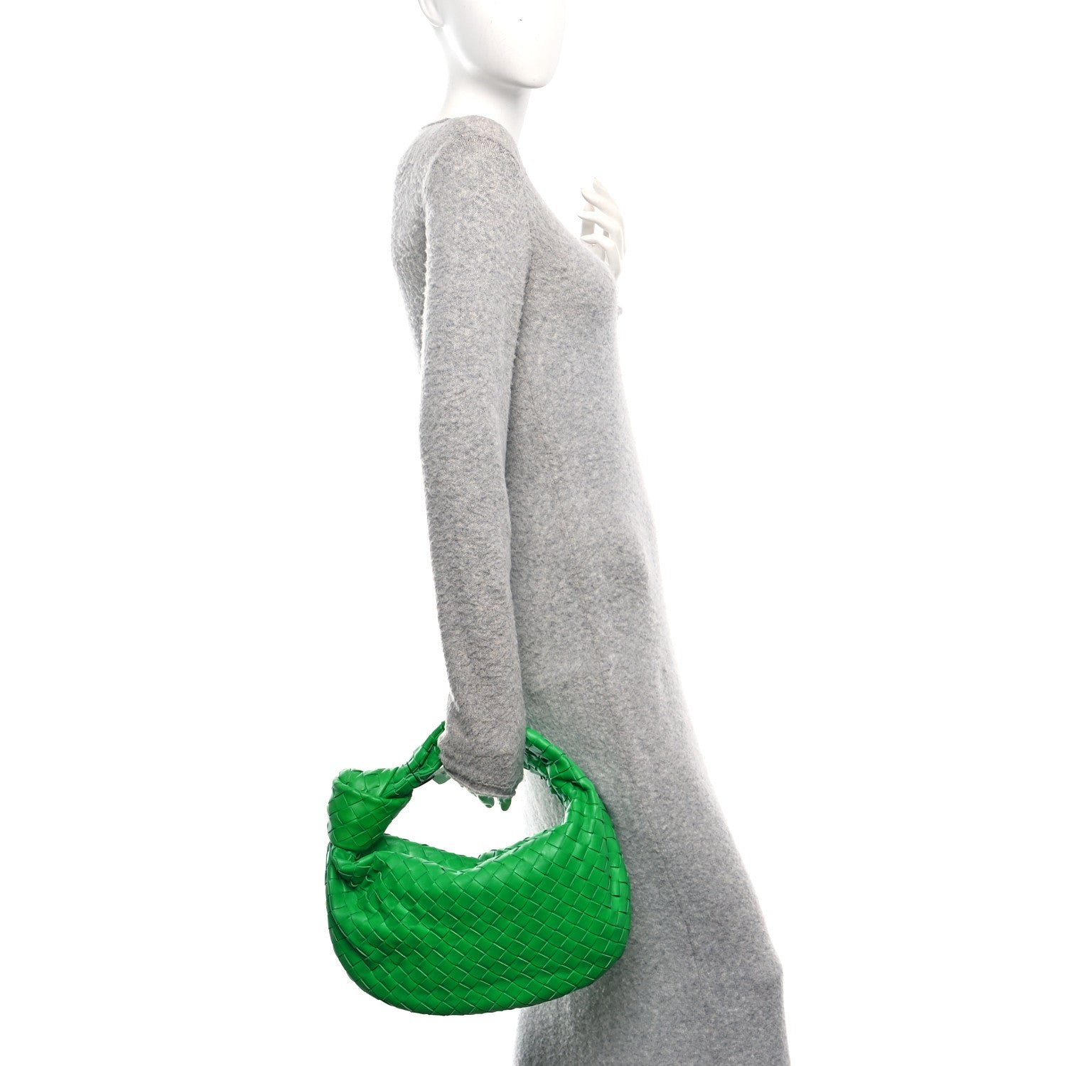 Nappa Intrecciato Teen Jodie Hobo Parakeet - Image 2