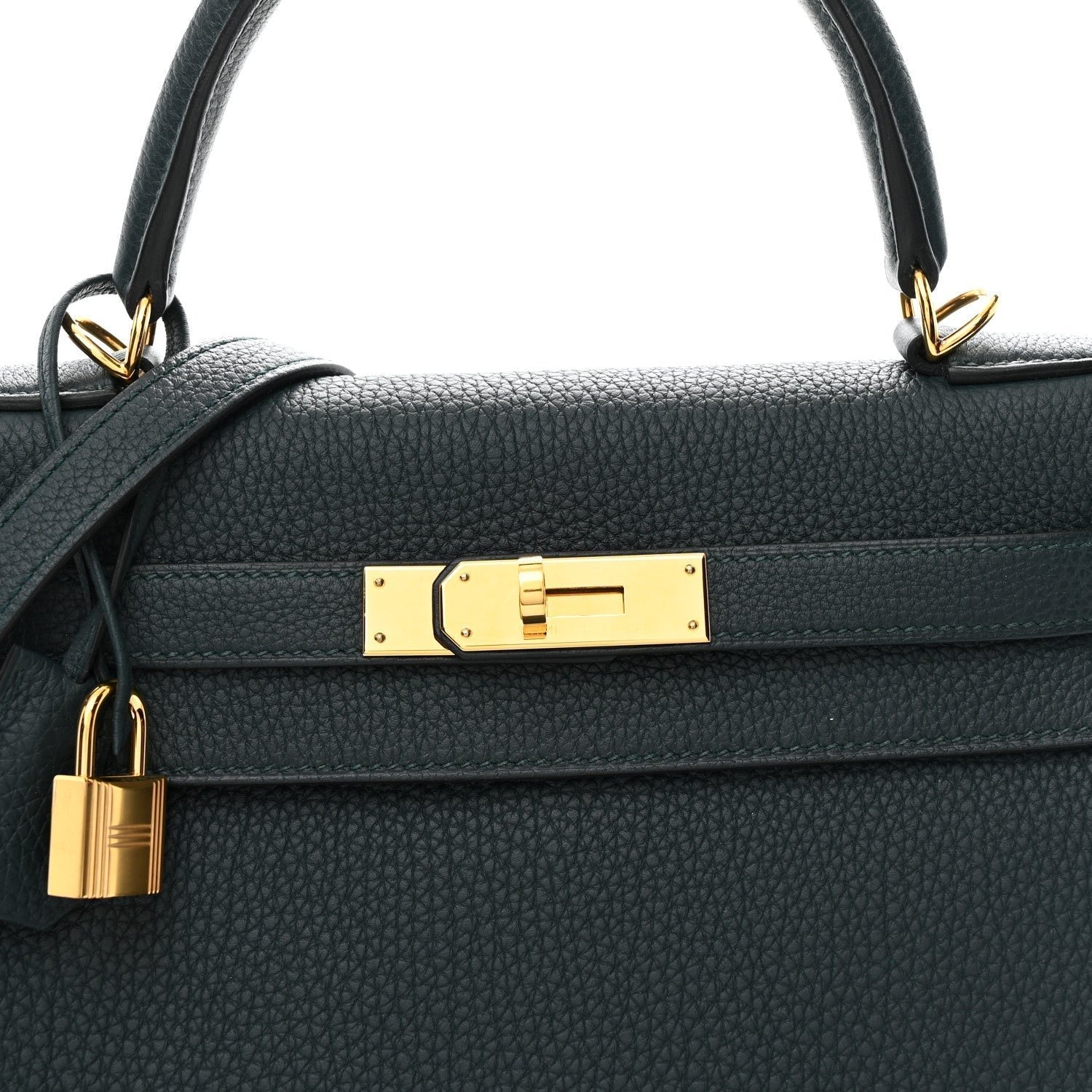 Togo Kelly Retourne 28 Vert Cypress - Image 8