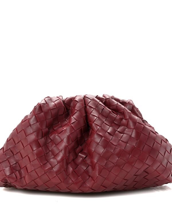 Nappa Maxi Intrecciato The Pouch Oversized Clutch Bordeaux