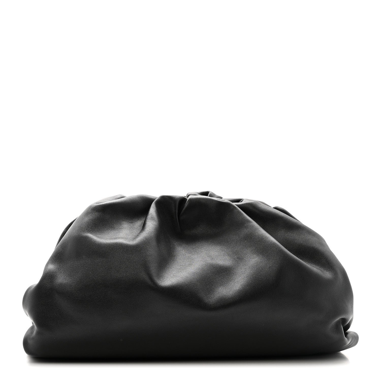 Smooth Butter Calf The Pouch Oversized Clutch Black