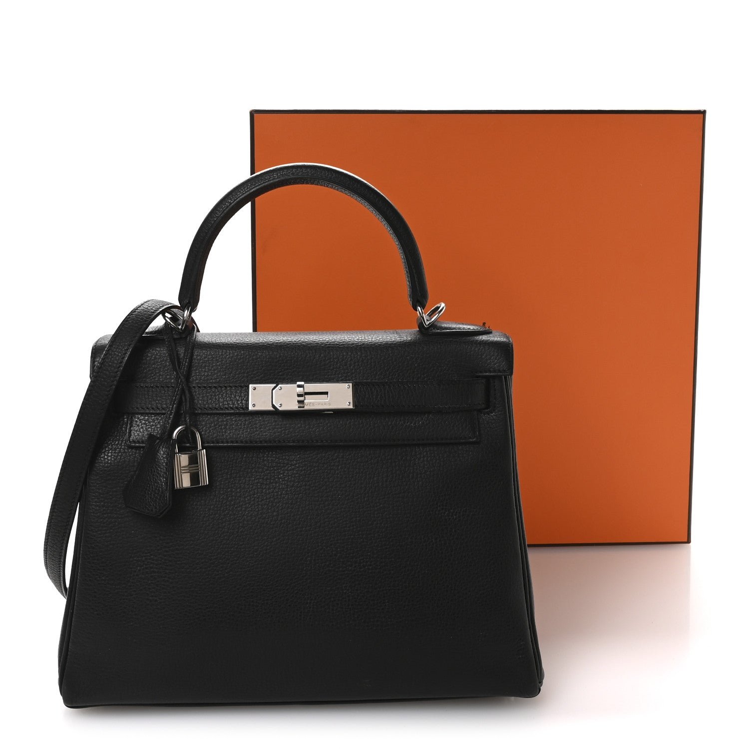 Togo Kelly Retourne 28 Black - Image 11