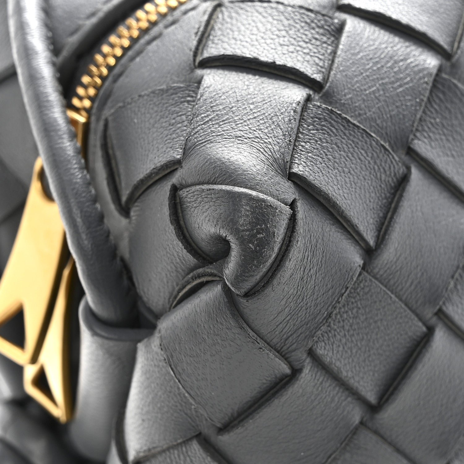 Nappa Intrecciato Small Loop Camera Bag Thunder - Image 11