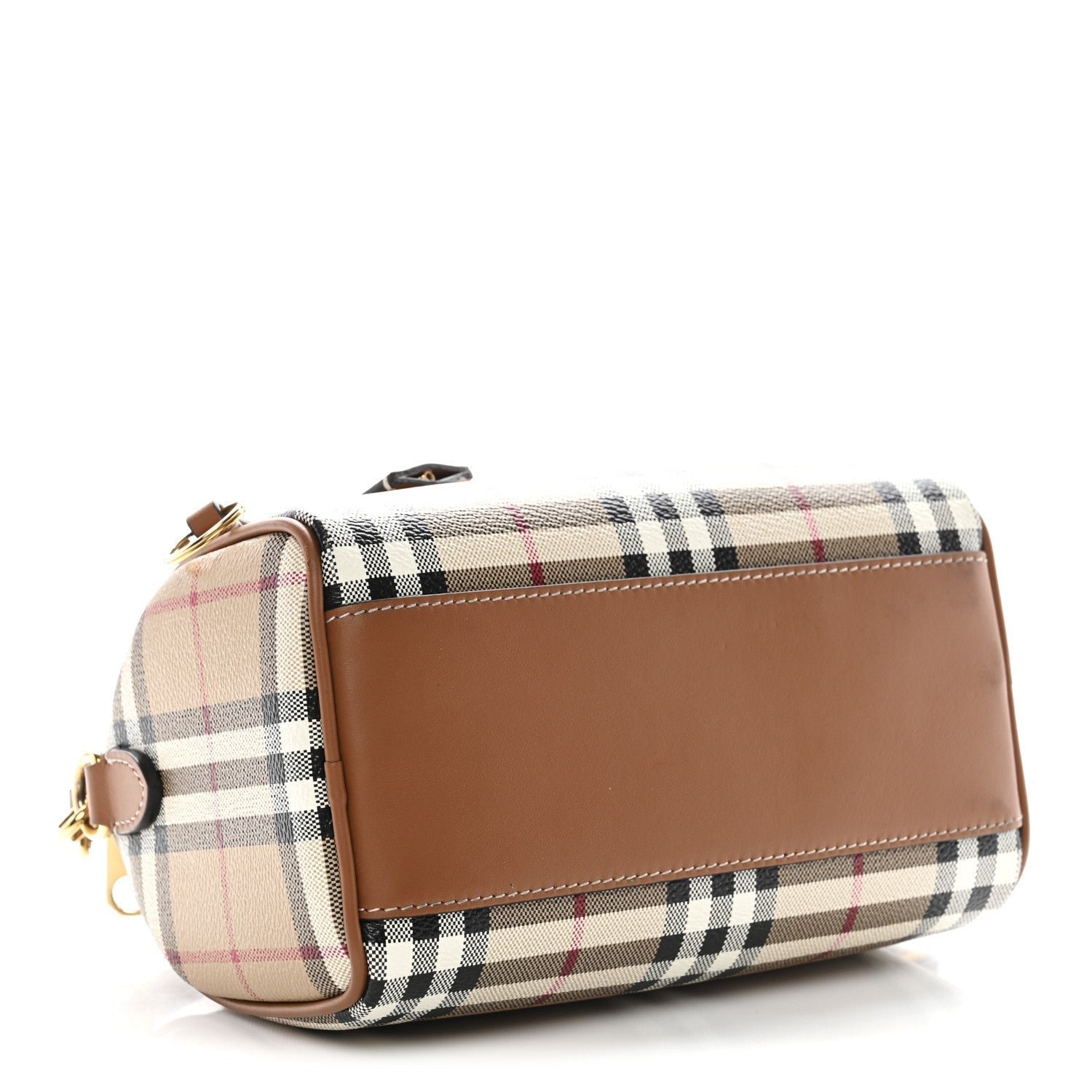 Vintage Check Mini Bowling Bag Briar Brown - Image 4