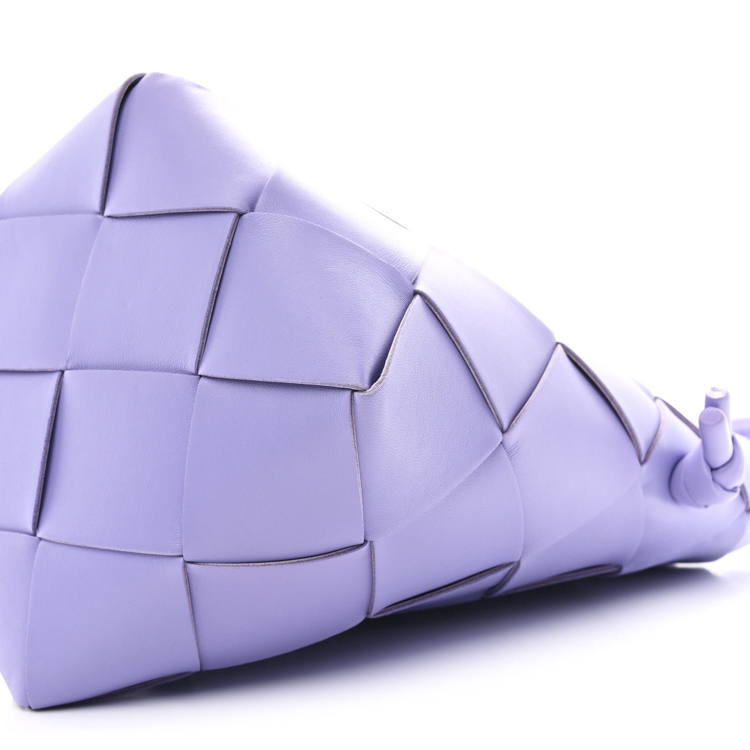 Nappa Maxi Intrecciato Clasp Bucket Bag Wisteria - Image 9