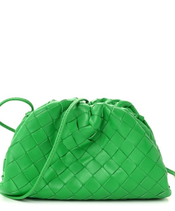 Nappa Intrecciato The Mini Pouch Clutch Parakeet