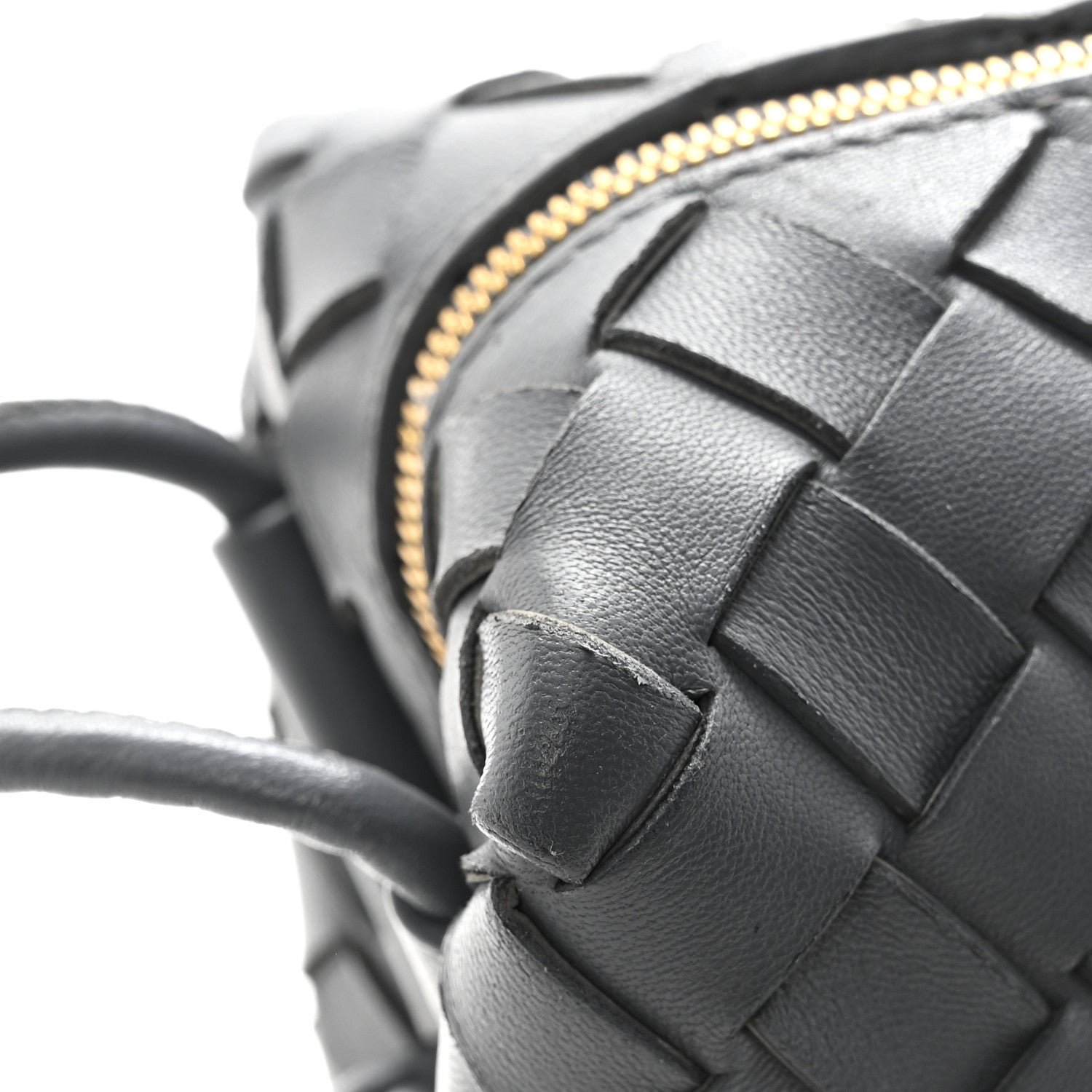 Nappa Intrecciato Small Loop Camera Bag Thunder - Image 12