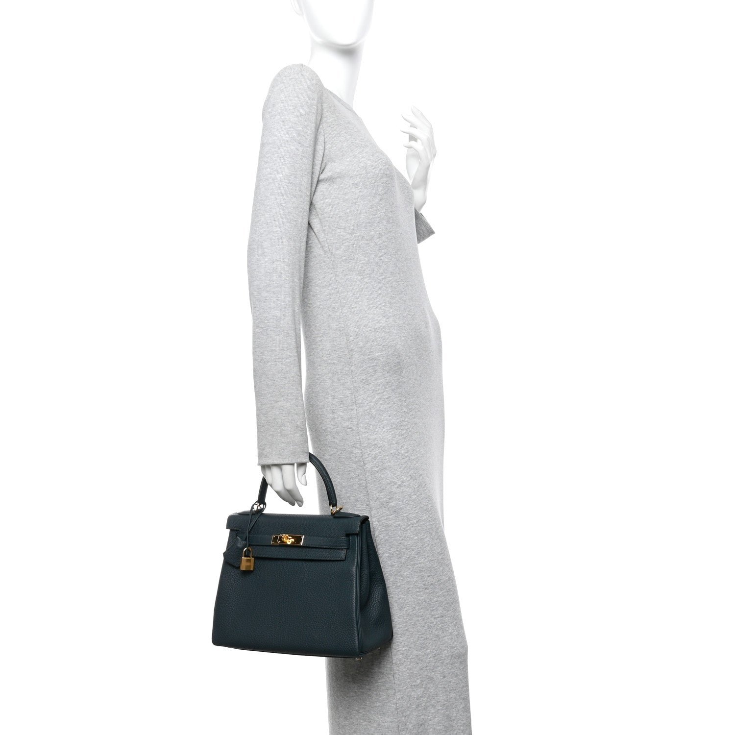 Togo Kelly Retourne 28 Vert Cypress - Image 2