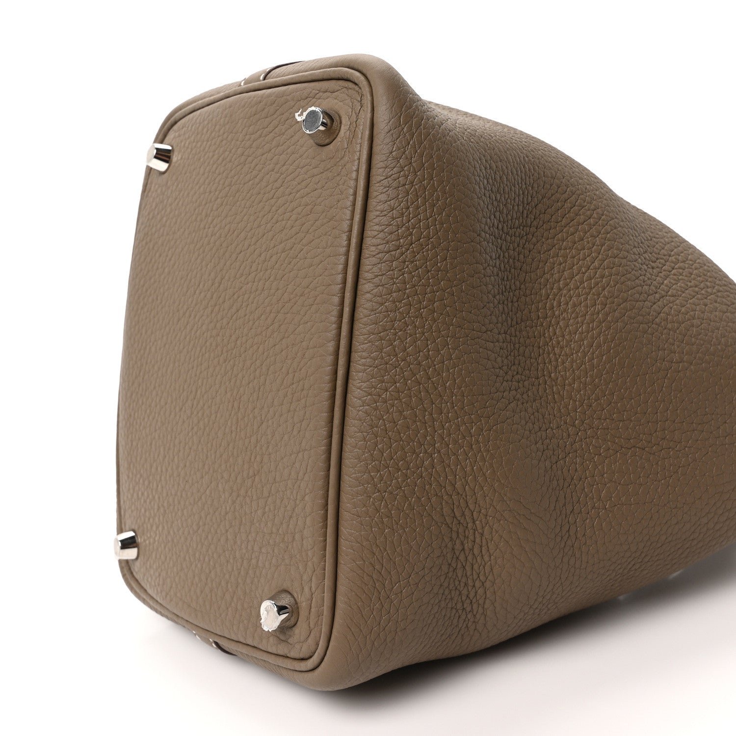 Taurillon Clemence Picotin Lock 18 PM Etoupe - Image 9