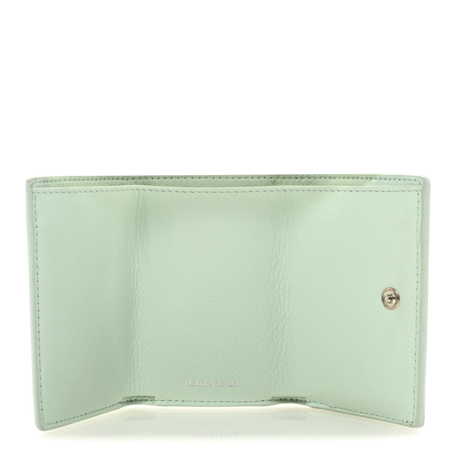 Smooth Calfskin Mini Papier Wallet Light Mint - Image 5