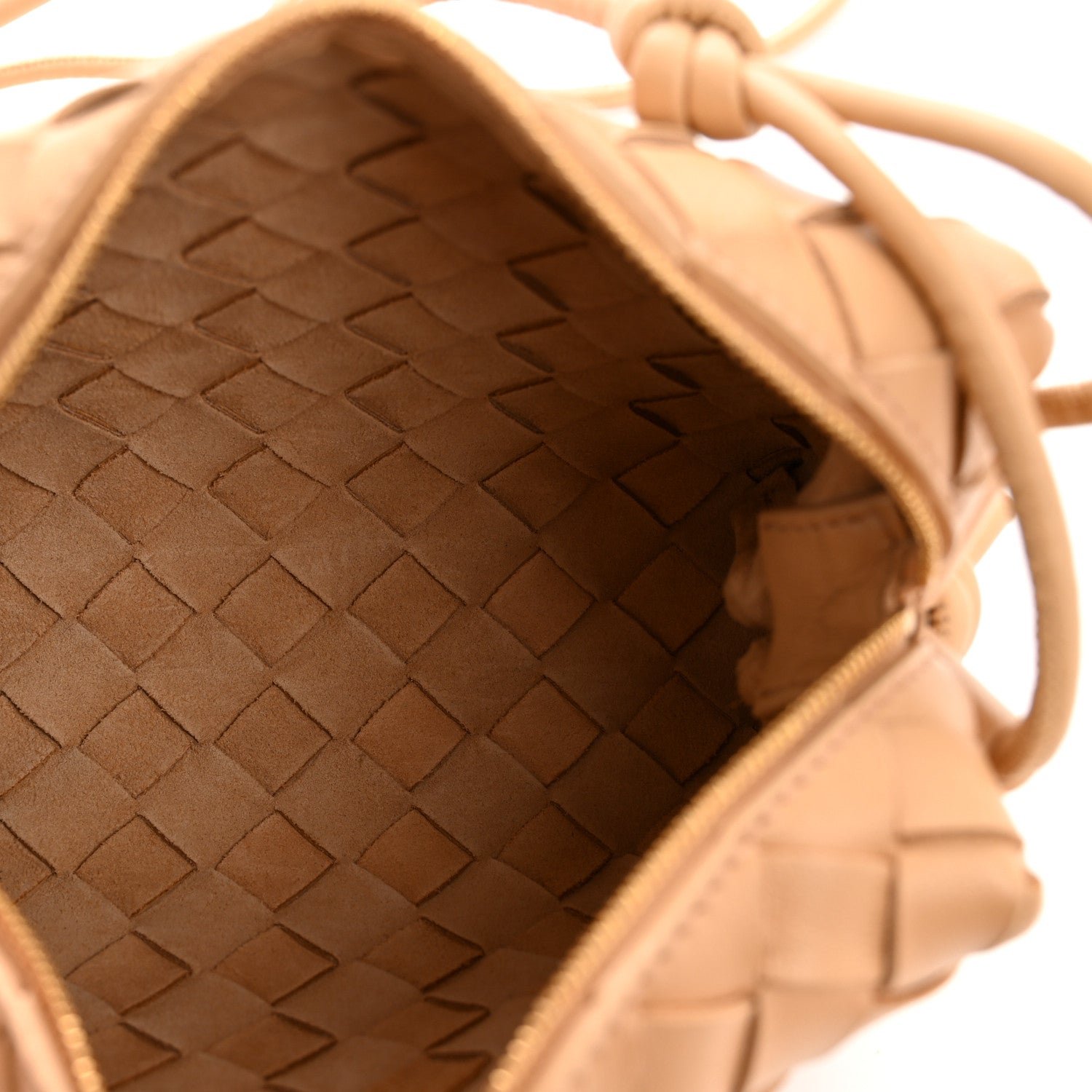 Nappa Intrecciato Mini Loop Camera Bag Almond - Image 5