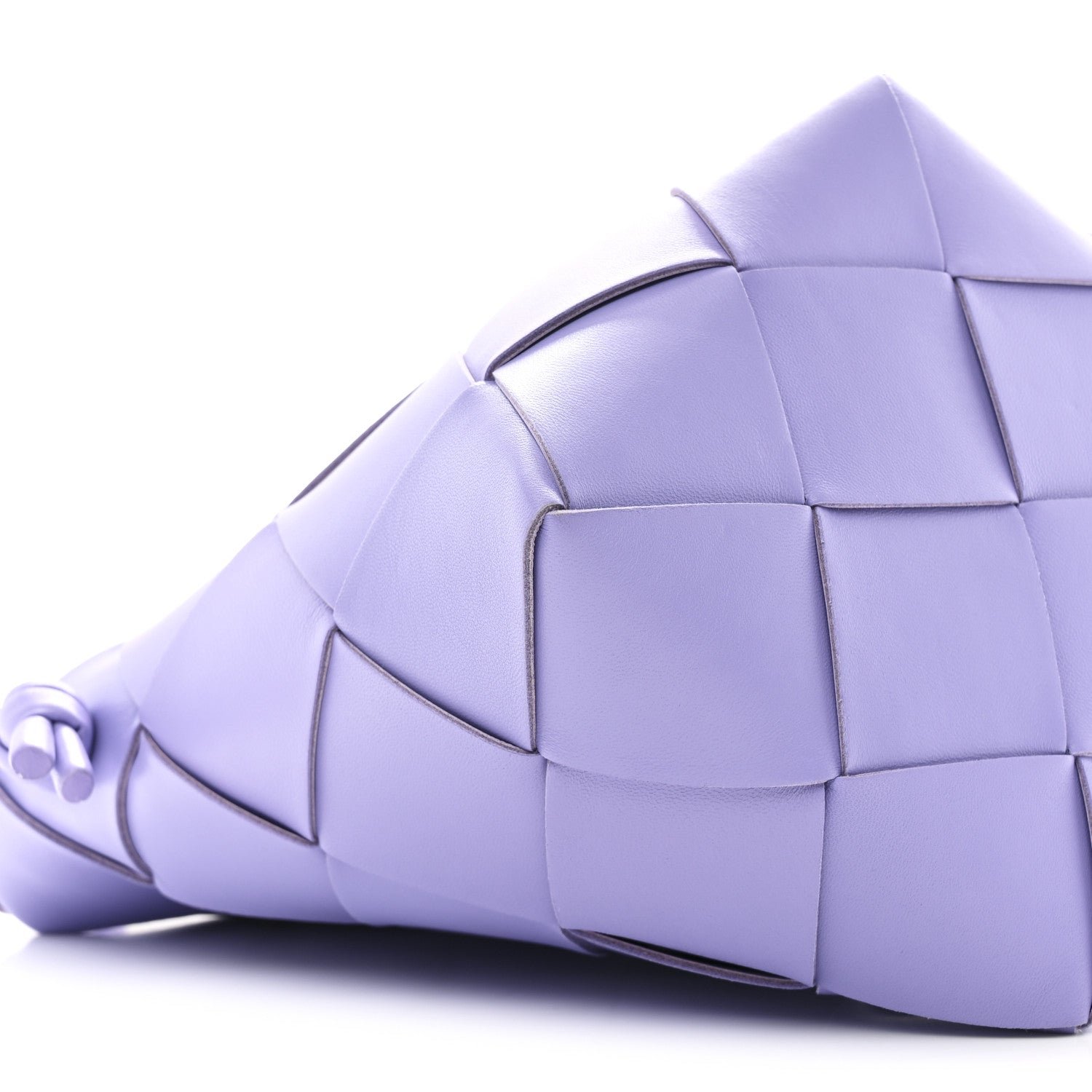 Nappa Maxi Intrecciato Clasp Bucket Bag Wisteria - Image 8