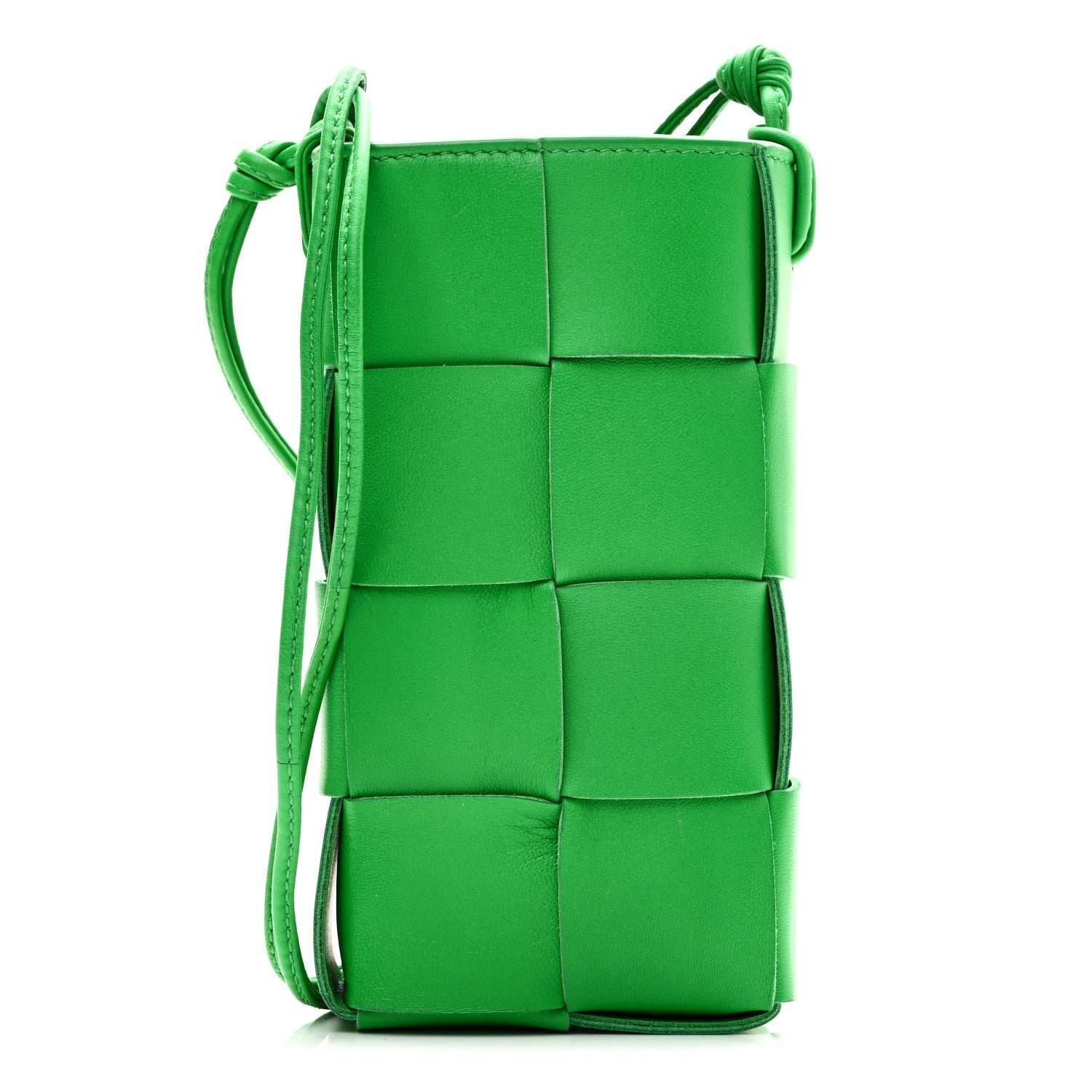 Nappa Maxi Intrecciato Phone Pouch Parakeet