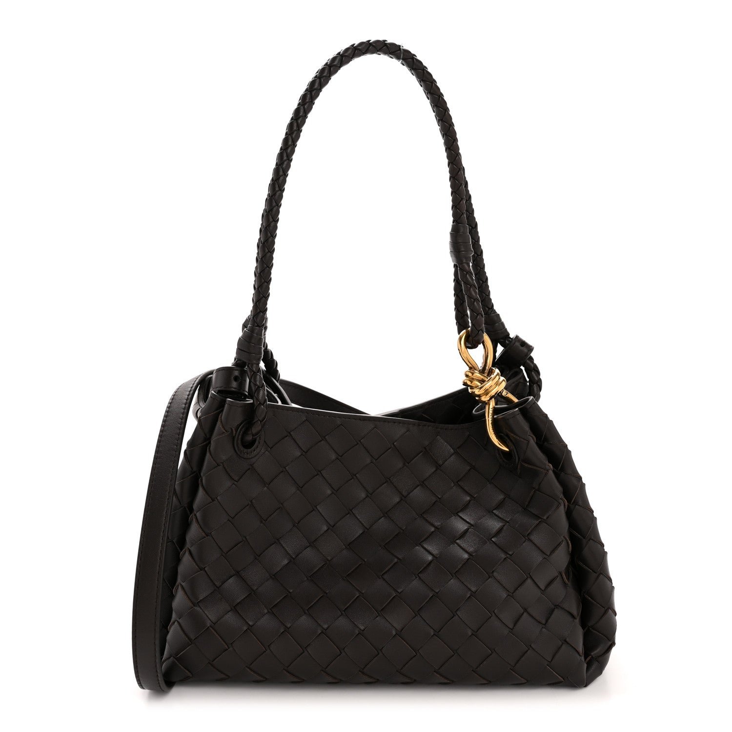 Nappa Intrecciato Medium Parachute Shoulder Bag Fondant