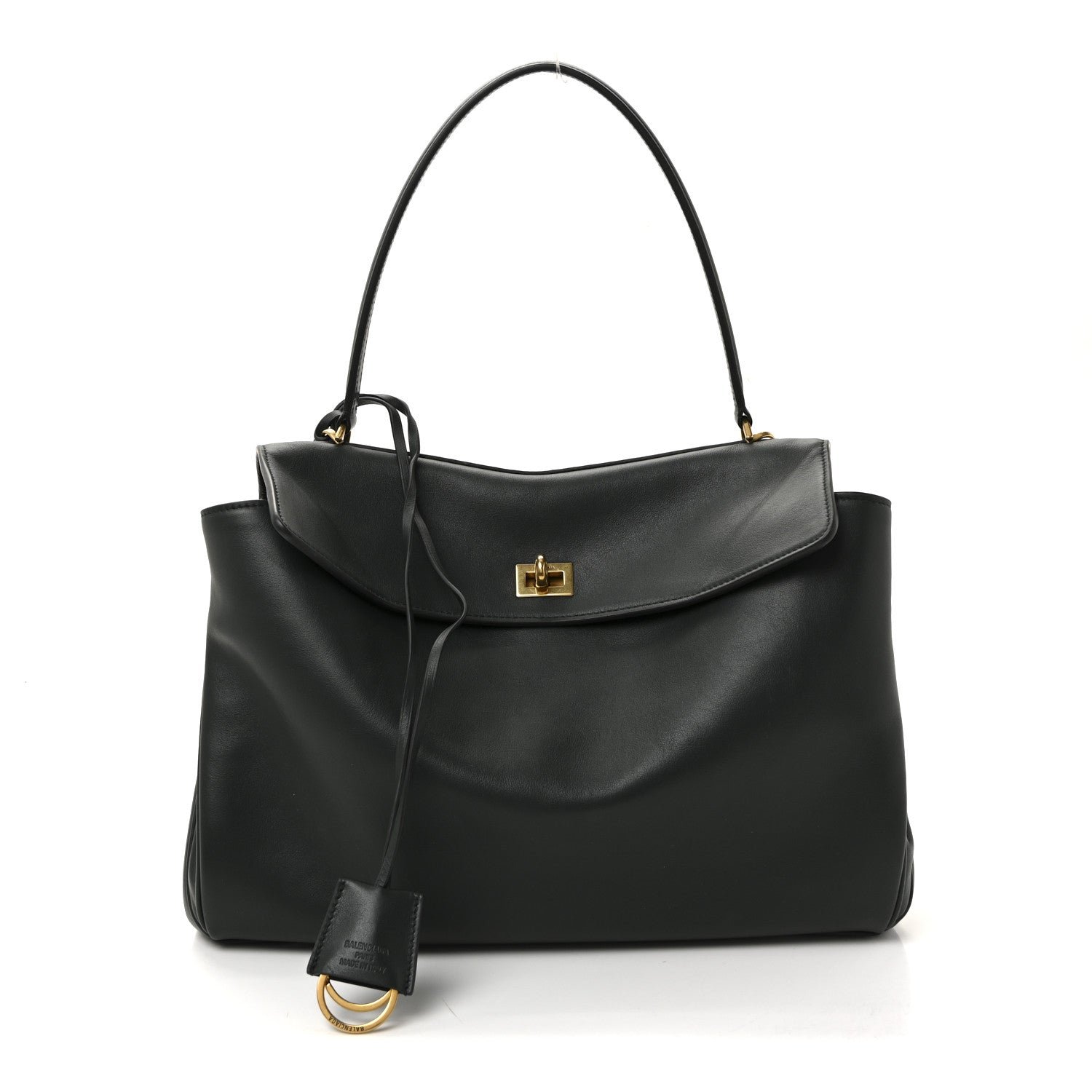 Natural Smooth Calfskin Medium Rodeo Top Handle Handbag Pine Green