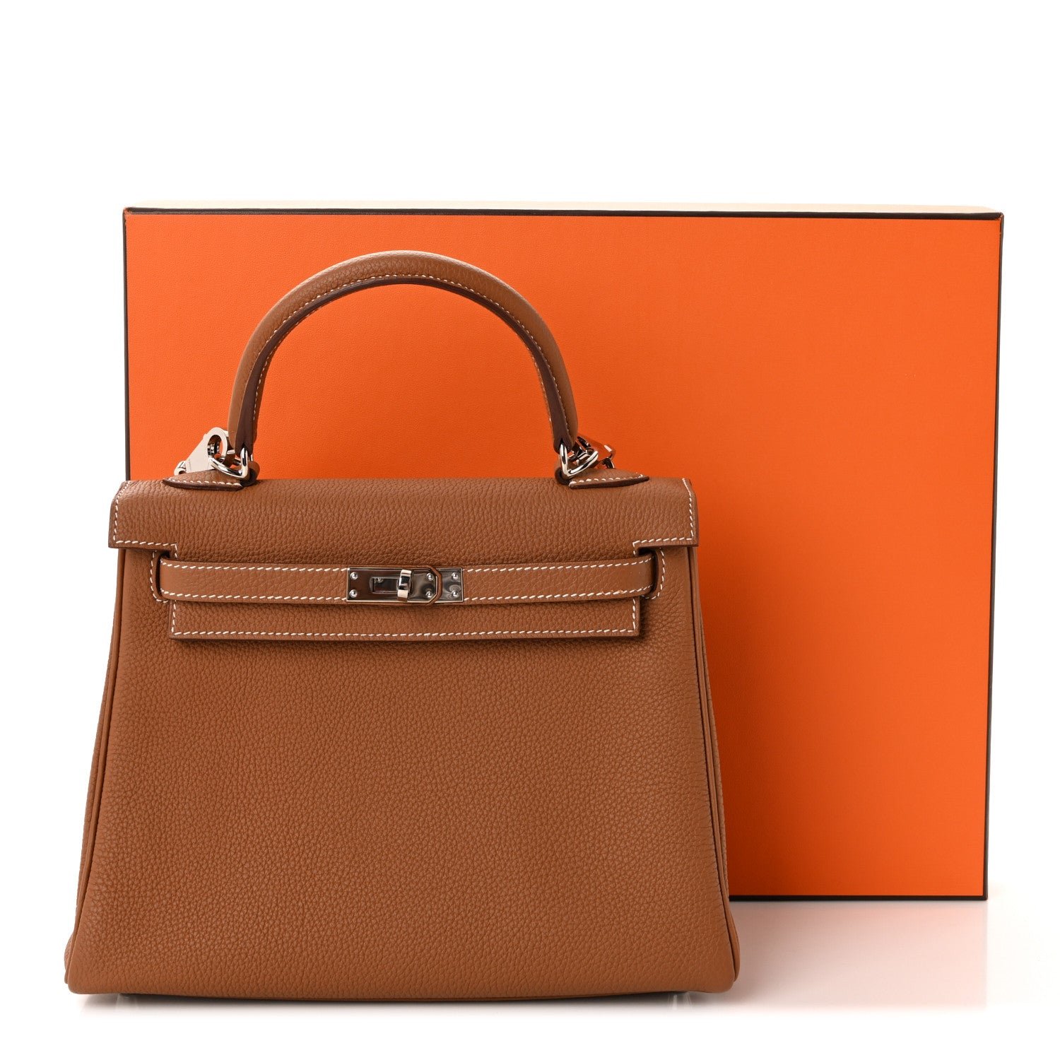 Togo Kelly Retourne 25 Gold - Image 11