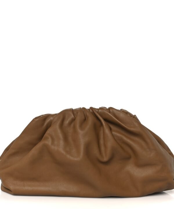 Smooth Butter Calf The Pouch Oversized Clutch Cammello