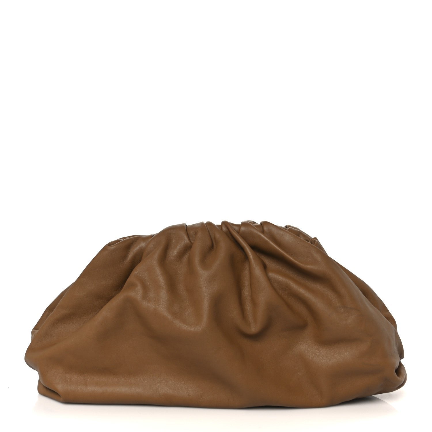 Smooth Butter Calf The Pouch Oversized Clutch Cammello