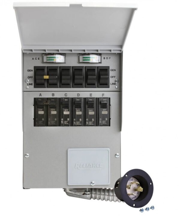 Reliance 306A 120-240-Volt 30-Amp 6-Circuit Pro/Tran Indoor transfer Switch