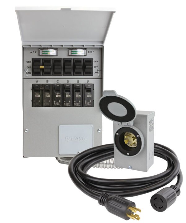 Reliance 306CRK Pro/Tran-2 Indoor 6 Circuit Transfer Switch Kit W/ Meters