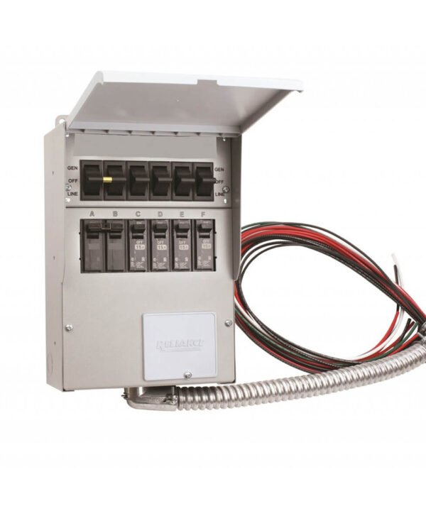 Reliance 306D 120/240-Volt 30-Amp 6-Circuit Pro/Tran Indoor Transfer Switch