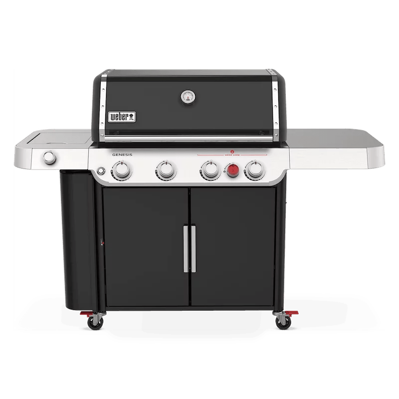 Nexgrill 4-Burner Propane GAS Grill in Black with Side Burner and Stainless Steel Main Lid
