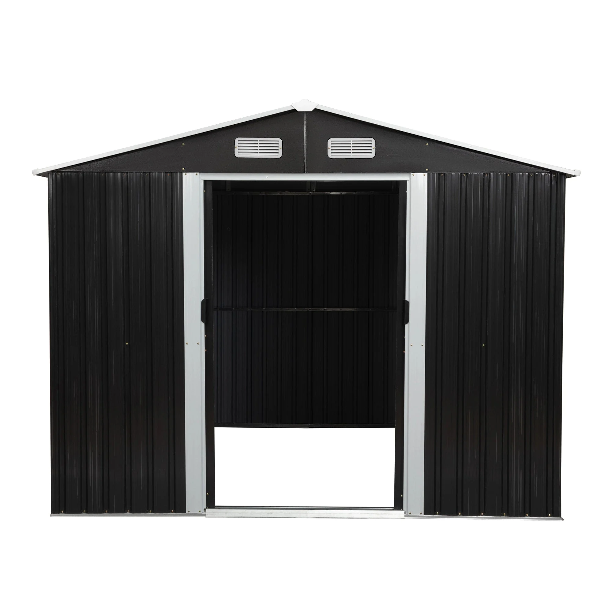 8′ x 10′ Tool Storage Shed Charcoal Black