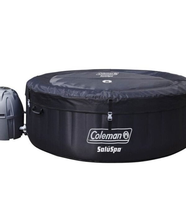 Coleman Saluspa 4 Person Inflatable Hot Tub Spa + 12 Filter Cartridge Refills