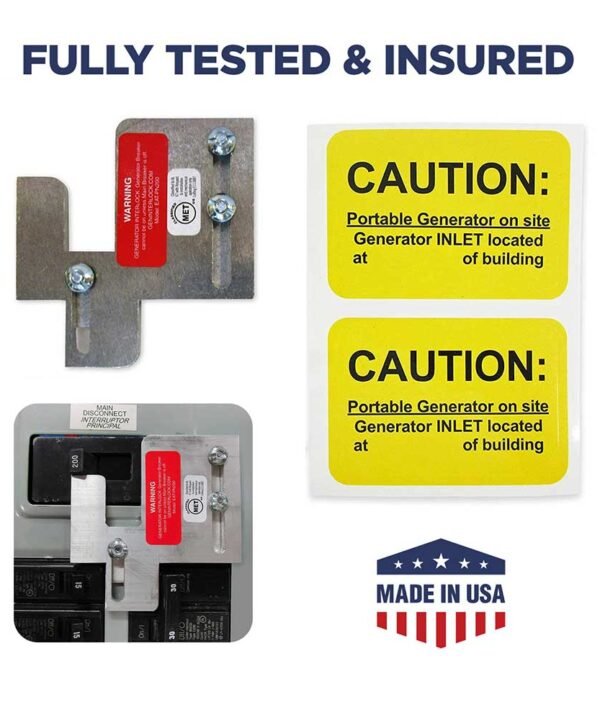 GenInterlock EAT-PN200 Generator Interlock Kit Breaker Panel 150/200 Amp Panels Cutler Hammer BR Series