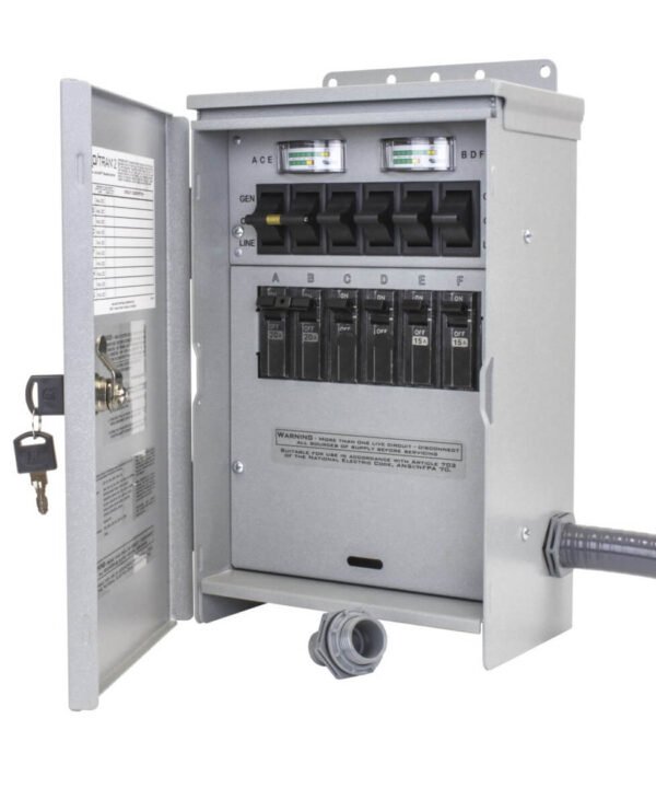 Reliance R206A 120/240-Volt 20-Amp 6-Circuit Pro/Tran Outdoor Transfer Switch