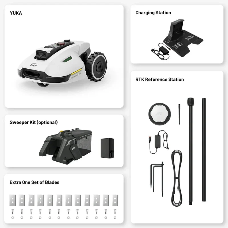 MAMMOTION YUKA Perimeter Wire Free Robot Lawn Mower