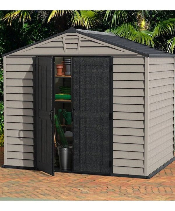 DuraMax StoreMax Plus 10.5×8 Ft with Molded Floor Vinyl Storage Shed
