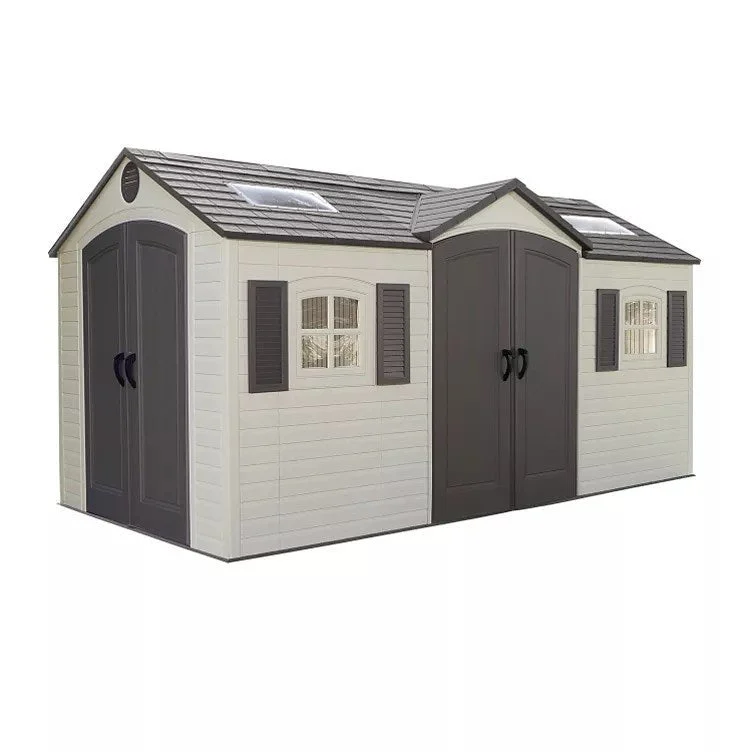 Lifetime 15' x 8' Dual-Entry Outdoor Storage Shed