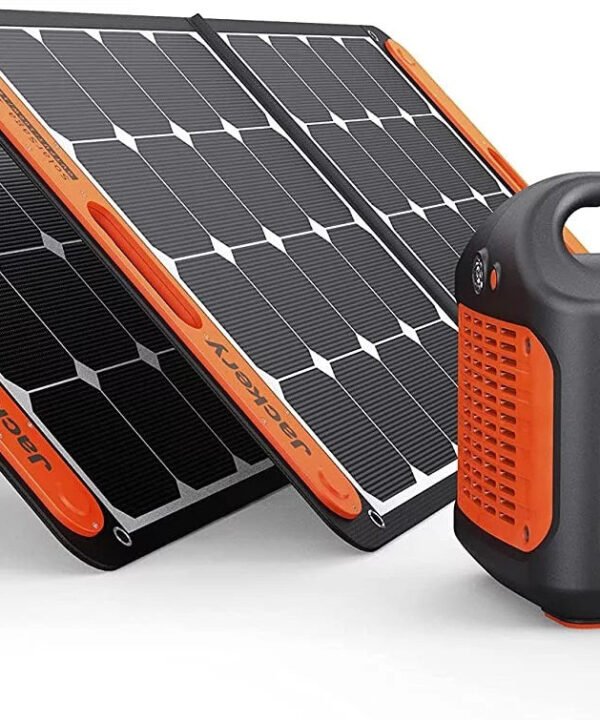 Jackery Solar Generator 1000, Explorer 1000 and 2X SolarSaga 100W with 3x110V/1000W AC Outlets, Solar Mobile Lithium Battery Pack for Outdoor…