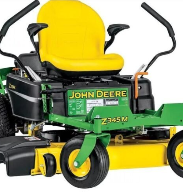 John Deere Z345M 42 in. 22 HP Gas Dual Hydrostatic Zero-Turn Riding Mower Bagger Included