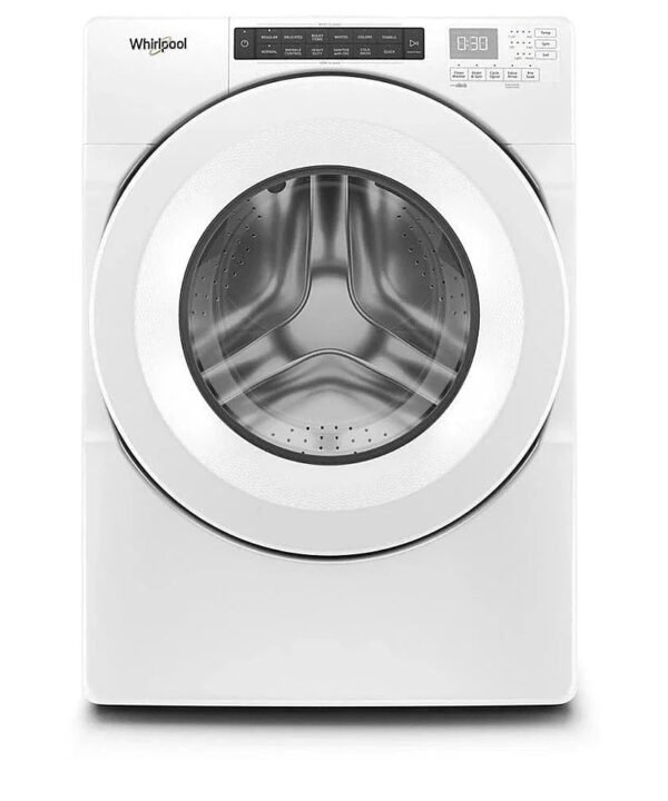 Whirlpool – 4.3 Cu. Ft. High Efficiency Stackable Front Load Washer with 35 Cycle Options – White